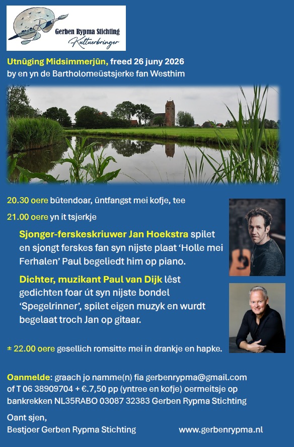 Poster over de Midsimmerjûn yn de tsjerke fan Westhim